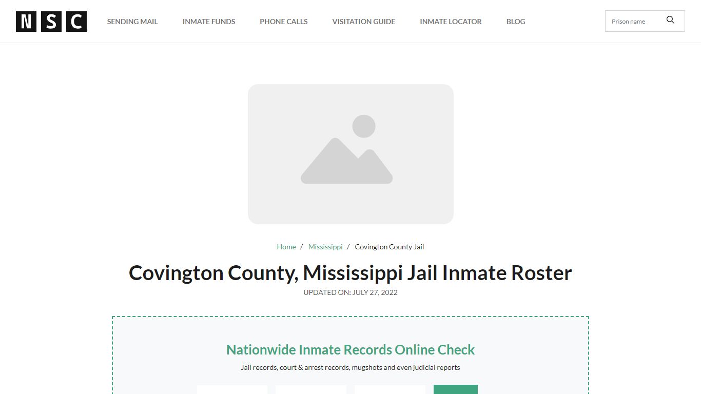 Covington County, Mississippi Jail Inmate List